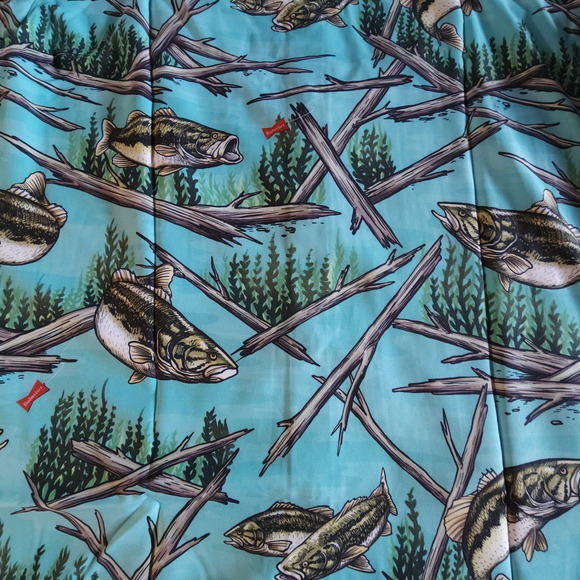 RSVLTS Budweiser Shirt Mens Size Medium M Fishing Bass All Over Kunuflex NWT - Picture 12 of 14